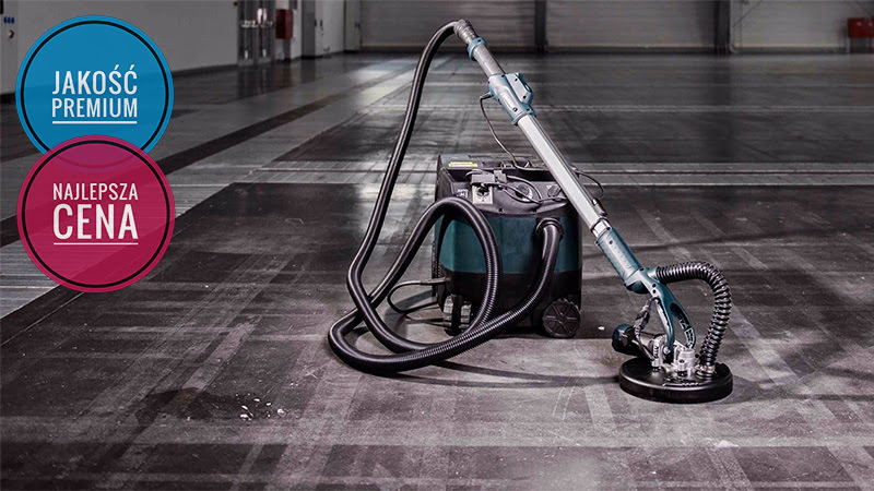 Żyrafa do gipsu, szlifierka do ścian, żyrafa do gładzi na wysięgniku - profesjonalny zestaw Grone