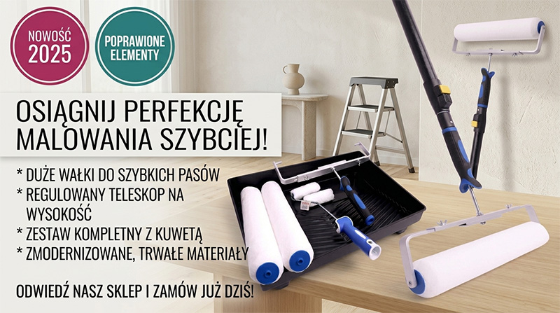 Zestaw malarski XXL 40cm mikrofibra