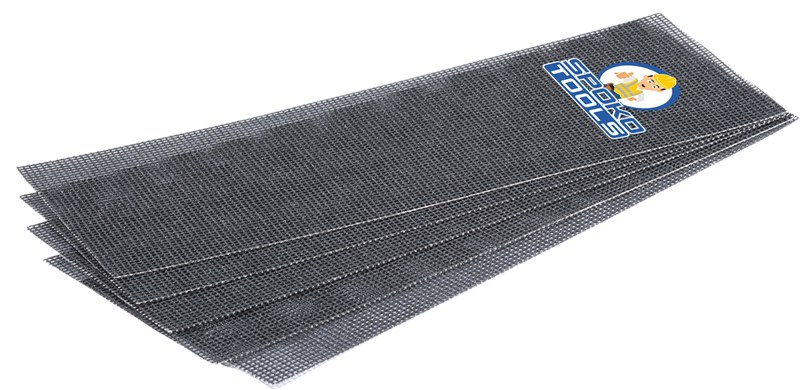 Siatka ścierna P80 prostokątna do gładzi gipsu 5 szt. SET-866