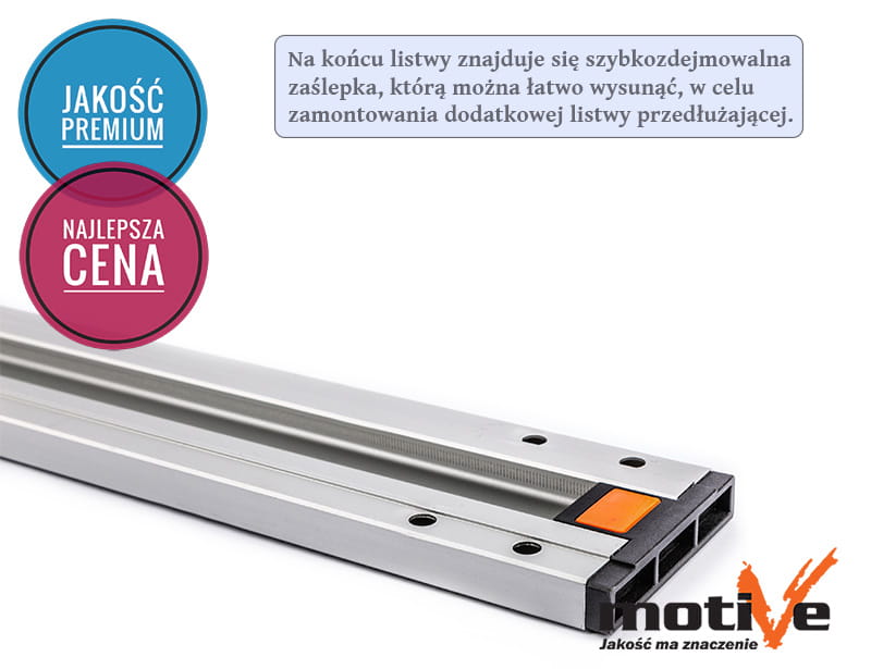 Listwa prowadząca zaciskowa 60cm szeroka Motive do pilarki tarczowej